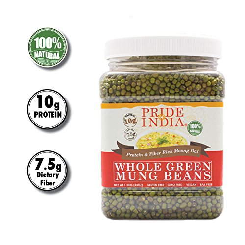 Pride Of India - Indian Whole Green Mung Gram - Protein &Amp; Fiber