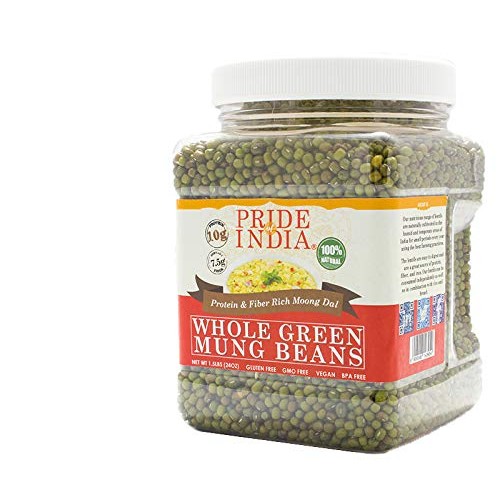 Pride Of India - Indian Whole Green Mung Gram - Protein &Amp; Fiber