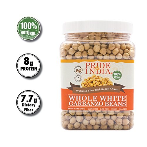 Pride Of India - Indian Whole White Garbanzo Beans 10Mm - Protei