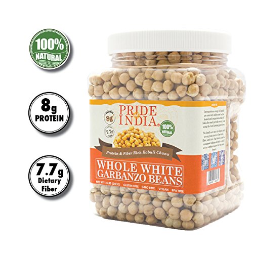 Pride Of India - Indian Whole White Garbanzo Beans 10Mm - Protei