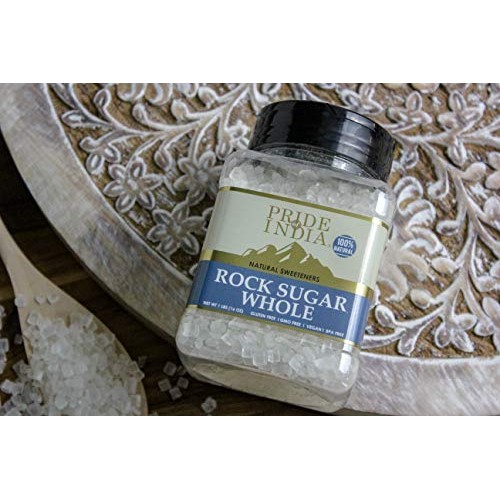 Pride Of India - Natural Crystal Rock Sugar Whole - 16 Oz 454 G