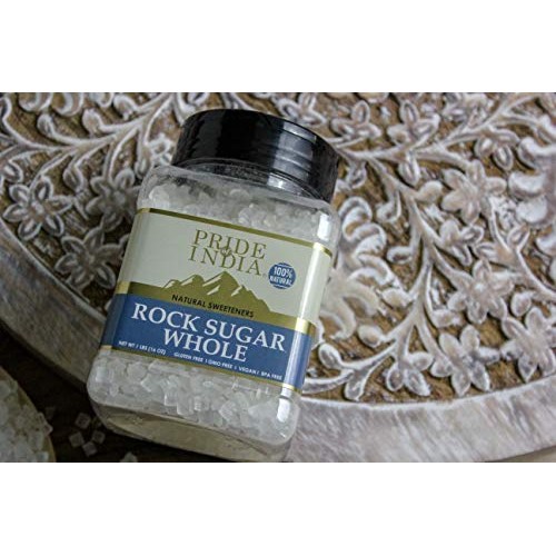 Pride Of India - Natural Crystal Rock Sugar Whole - 16 Oz 454 G