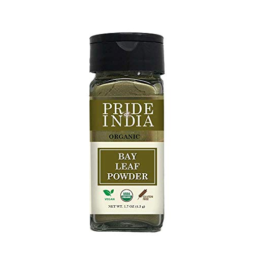 Pride Of India- Organic Bay Leaf Powder-1.7 Oz 48.19Gm- Made F