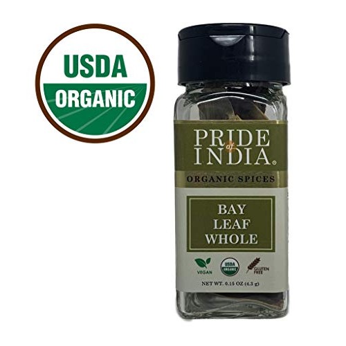 Pride Of India - Organic Bay Leaf Whole, 0.15 Oz 4.3 Gm - About