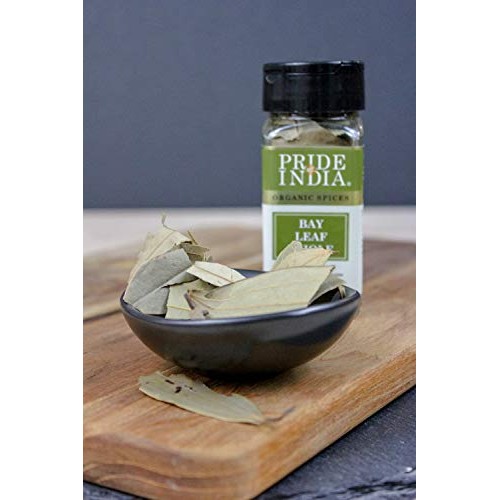 Pride Of India - Organic Bay Leaf Whole, 0.15 Oz 4.3 Gm - About