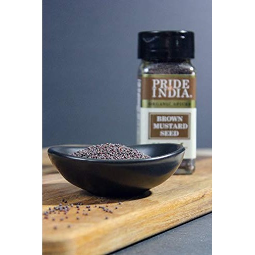 Pride Of India - Organic Brown Mustard Seed Whole- 3 Oz 85 Gm