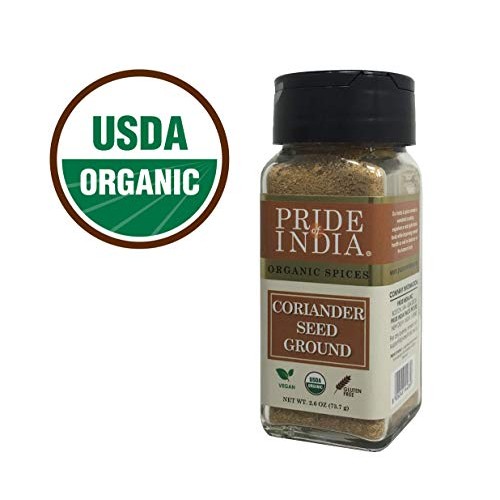 Pride Of India - Organic Coriander Seed Ground, 2.6 Oz 73 Gm S