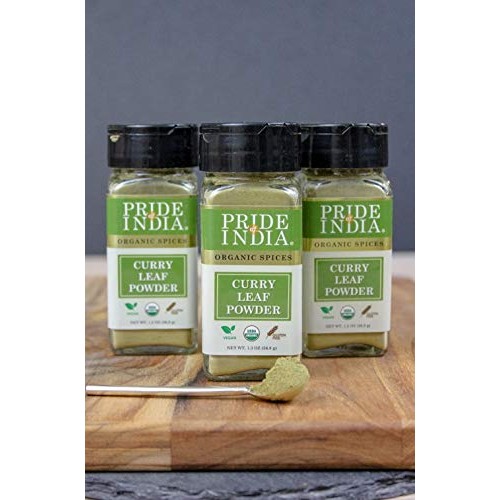 Pride Of India - Organic Curry Leaf Powder Ground - 1.3 Oz 36.9
