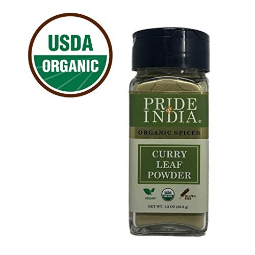 Pride Of India - Organic Curry Leaf Powder Ground - 1.3 Oz 36.9
