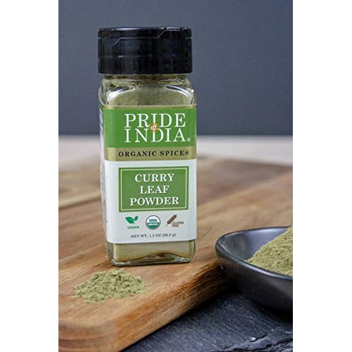 Pride Of India - Organic Curry Leaf Powder Ground - 1.3 Oz 36.9