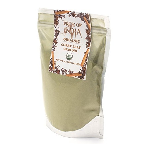 Pride Of India- Organic Curry Leaf Powder Ground - 8 Oz Half Po