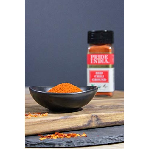 Pride Of India - Organic Red Chili Ground Hot - 2.5Oz 70Gm Dua