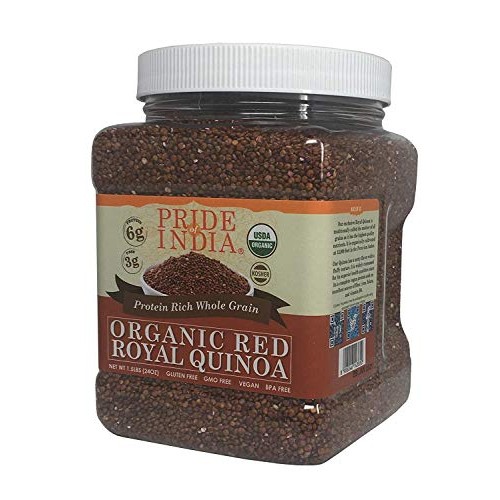 Pride Of India - Organic Red Royal Quinoa - 100% Bolivian Superi