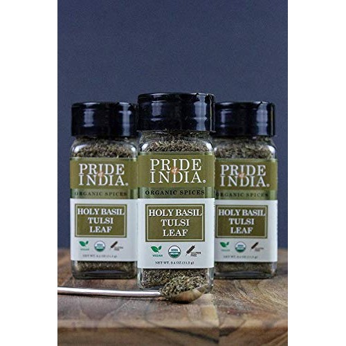 Pride Of India- Organic Sweet Holy Basil Leaf, 0.4Oz 11.3Gms D