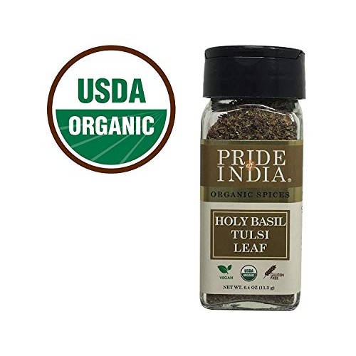 Pride Of India- Organic Sweet Holy Basil Leaf, 0.4Oz 11.3Gms D