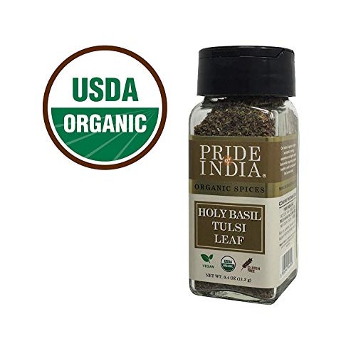 Pride Of India- Organic Sweet Holy Basil Leaf, 0.4Oz 11.3Gms D