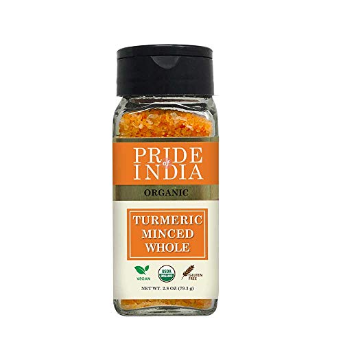 Pride Of India- Organic Turmeric Minced Whole- 2.8 Oz 79.3Gm S