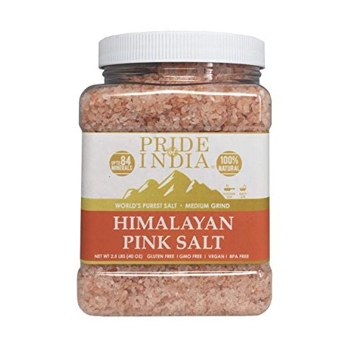 Pride Of India - Pure Himalayan Pink Salt - Enriched W/ 84+ Natu