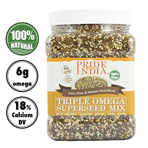 Pride Of India - Triple Omega Superseed Mix - Protein, Fiber, Ca