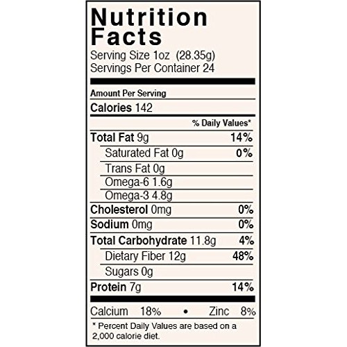 Pride Of India - Whole Black Chia Seeds - Omega-3 &Amp; Calcium Supe