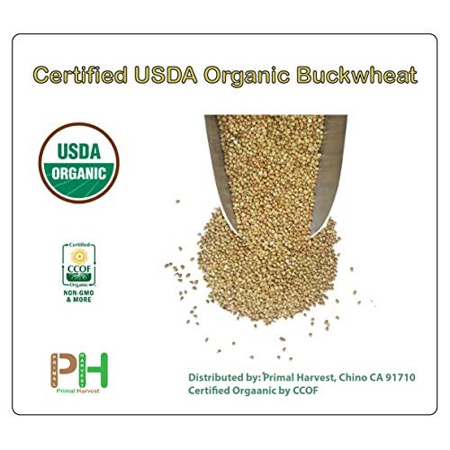 Hulled Organic Buckwheat Groats,Non-Gmo, Raw, Vegan, Bulk 3Lb