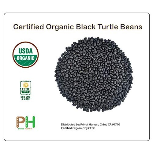 Organic Black Turtle Beans- Fiber &Amp; Protein Rich, Raw, Non-Gmo,