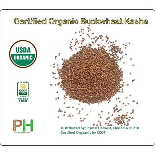 Organic Buckwheat Kasha -Toasted-Non-Gmo, Vegan, Bulk Hulled 3Lb