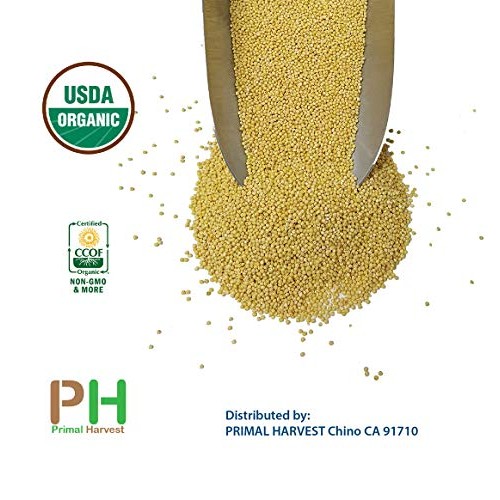 Usa Grown Organic Millet, Whole Grain Seeds Non Gmo Hulled Bulk