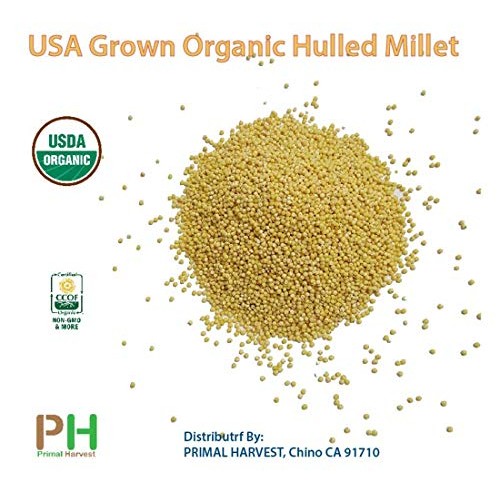 Usa Grown Organic Millet, Whole Grain Seeds Non Gmo Hulled Bulk