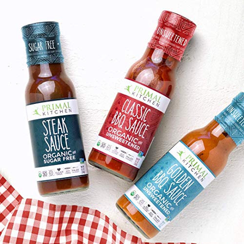 Primal Kitchen 3 Pack Organic And Unsweetned Barbeque &Amp; Steak Sa