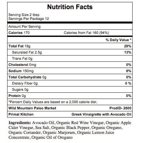 Primal Kitchen - Avocado Mayo And Greek Vinaigrette Combo Pack,