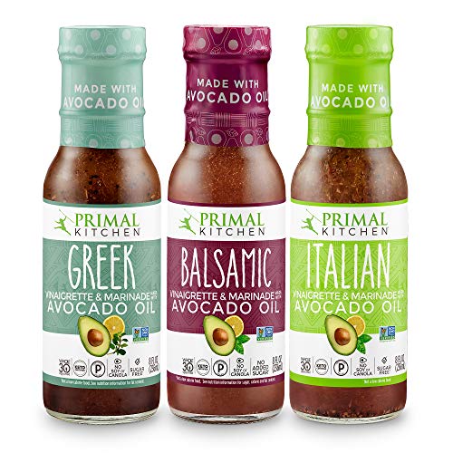 Primal Kitchen Avocado Oil 3 Pack Vinaigrette Dressing &Amp; Marinad