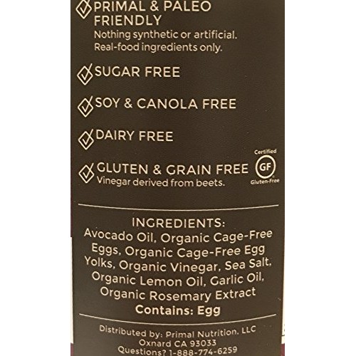 Primal Kitchen - Avocado Oil-Based Mayo, Garlic Aioli, 12 Oz, Gl