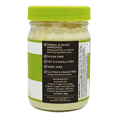 Primal Kitchen Avocado Oil Mayonnaise, 12 Ounce 355 Ml, Paleo,