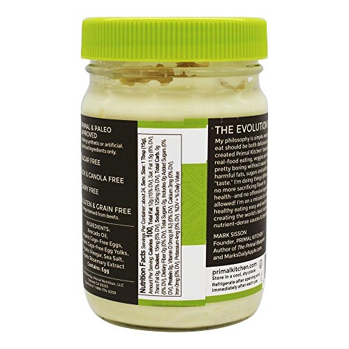 Primal Kitchen Avocado Oil Mayonnaise, 12 Ounce 355 Ml, Paleo,