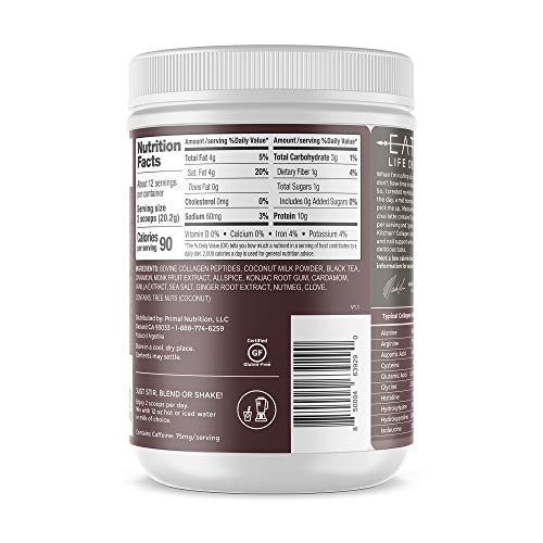Primal Kitchen Collagen Keto Latte - Chai Tea