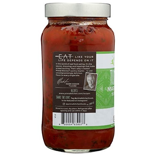 Primal Kitchen Marinara Sauce, Tomato &Amp; Basil, 24 Oz