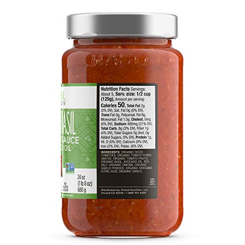 Primal Kitchen Marinara Tomato Sauce 2 Pack, Whole 30 Approved -