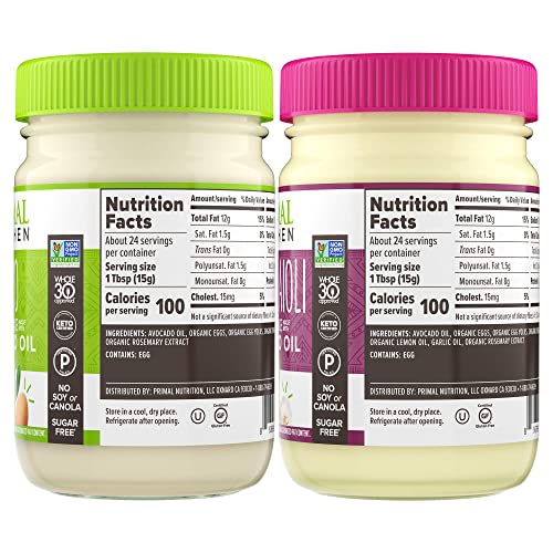 Primal Kitchen Mayo made with Avocado Oil Variety Pack, Original... Primal Kitchen Mayo made with Avocado Oil Variety Pack, Original...