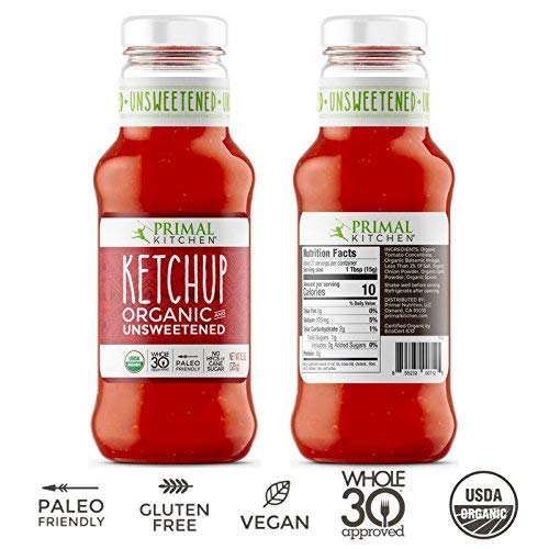 Primal Kitchen - Organic Unsweetened Ketchup - Non Gmo - Vegan -