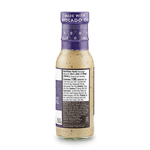Primal Kitchen Whole 30 Avocado Oil Dressing &Amp; Marinade Ranch,