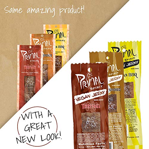 Primal Spirit Vegan Jerky - Most Popular Flavors Pack, 10 G. Pla