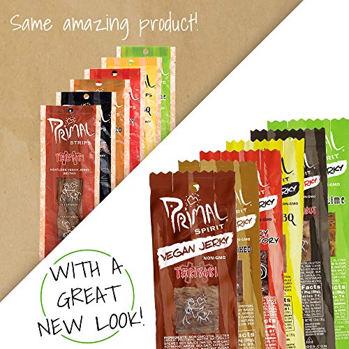 Primal Spirit Vegan Jerky - Our Sampler Pack, 10G. Plant Based P