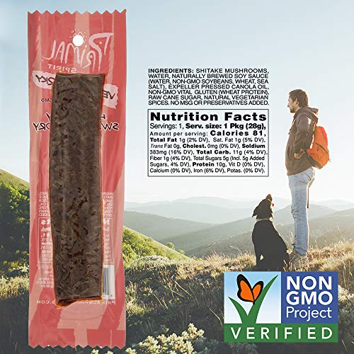 Primal Spirit Vegan Jerky “Shiitake Mushroom” – “Classic Flavor”