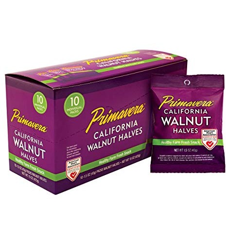 Snack Pack Walnuts, Lindens Best, Primavera Brand 10-1.5 Bags L
