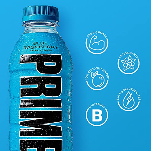 Prime Hydration Drink Sports Beverage BLUE RASPBERRY, Naturall...