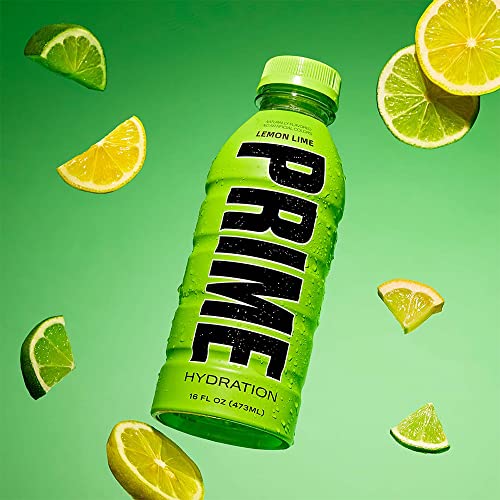 Prime Hydration Drink Sports Beverage LEMON LIME, Naturally Fl...