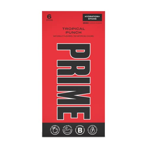Prime Hydration+ Stick Pack, Electrolyte Drink Mix, 10% Coconut ...