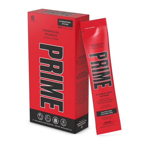 Prime Hydration+ Stick Pack, Electrolyte Drink Mix, 10% Coconut ...