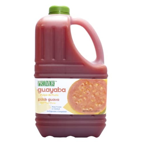 Primor Pink Guava Puree | 64 Fl Oz | Create All-Natural Juices,